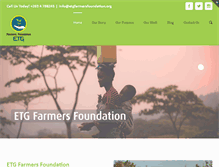 Tablet Screenshot of etgfarmersfoundation.org